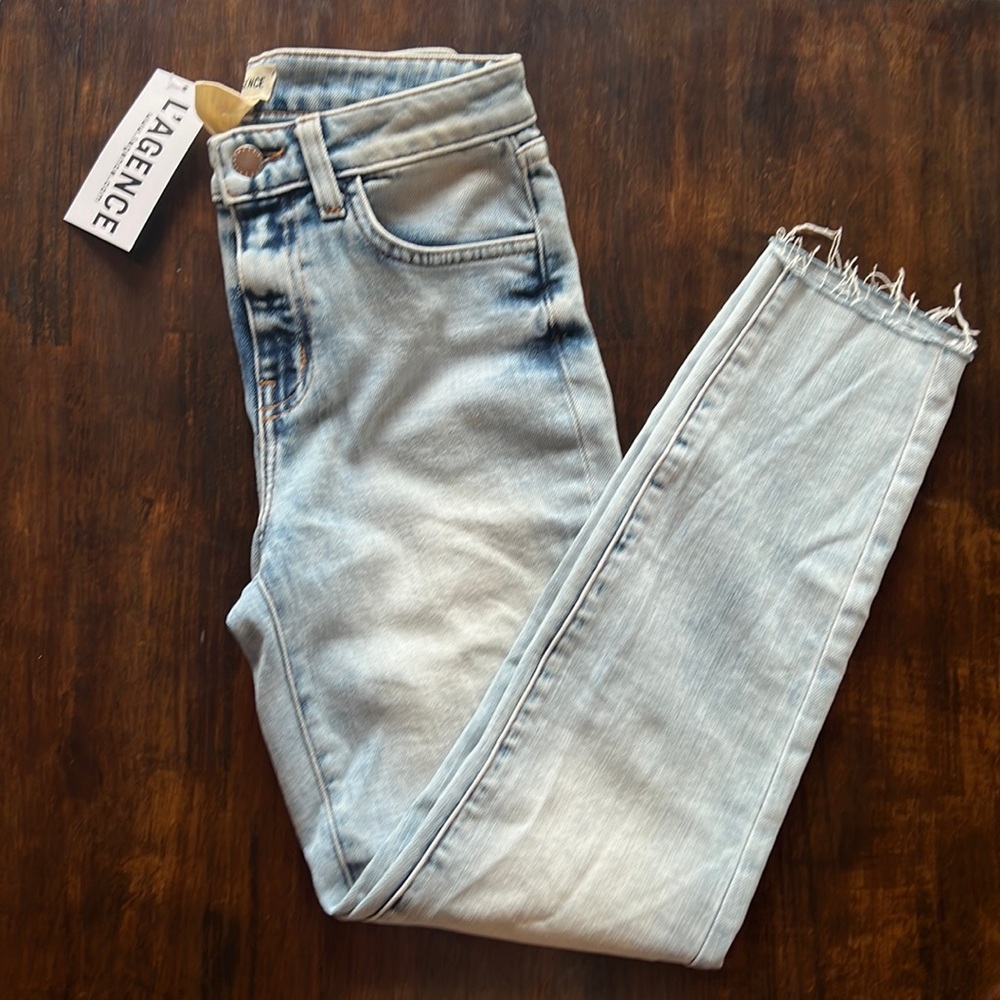 L'AGENCE Light Wash Skinny Jeans